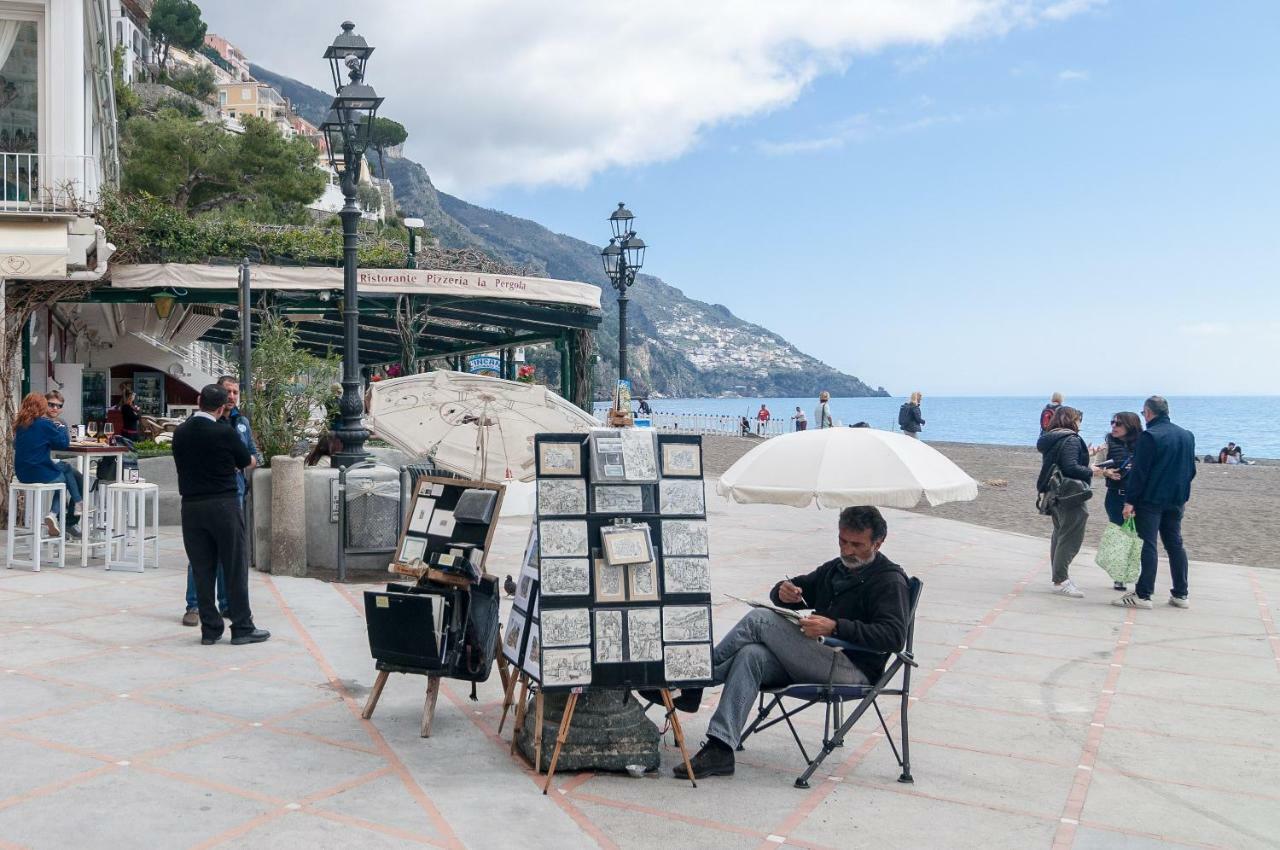 Casa Il Capriccio, Spiaggia Grande Positano Villa Exteriör bild